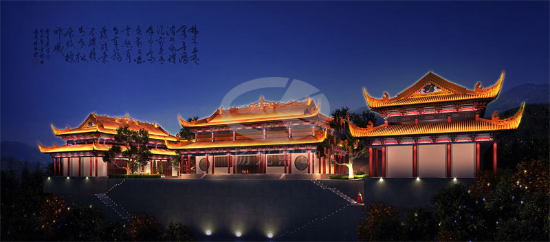 古建筑亮化設(shè)計 古建筑亮化設(shè)計