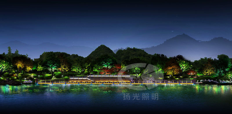 園林燈光照明設(shè)計效果圖一