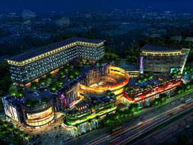 佛山寶盈國際廣場(chǎng)景觀照明工程