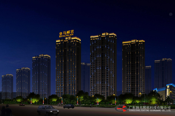 聯(lián)華國際:東莞皇馬酈宮夜景照明